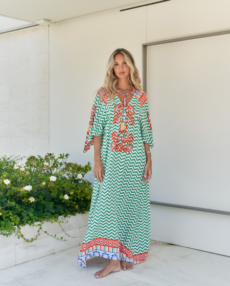 Vestido ziggy za print bree