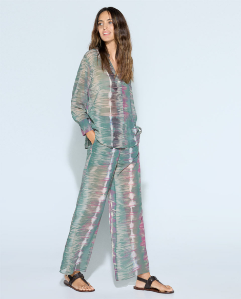 Pantalón fluido estampado
