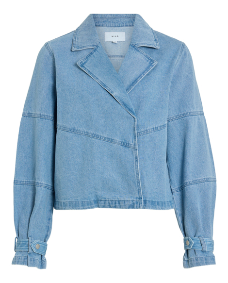 Chaqueta vaquera corte trench