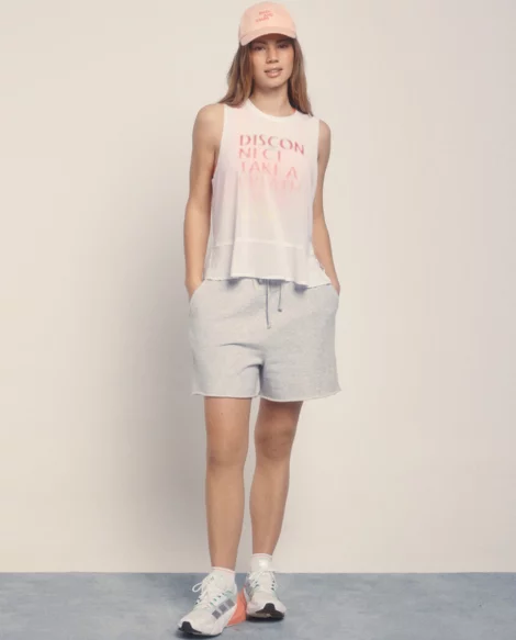 Short felpa gris