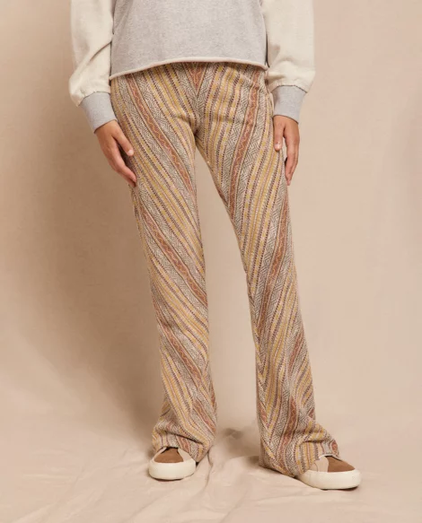 Pantalón campana de punto